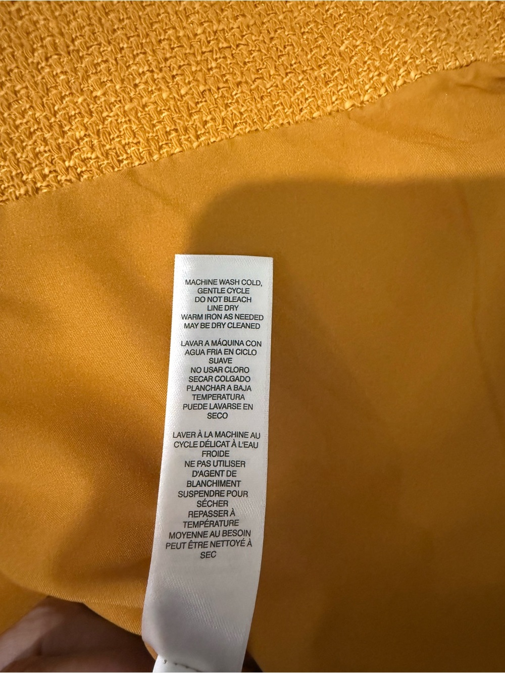 Chico’s Mustard Yellow Tailored Button Front Coat - Picture 10 of 16